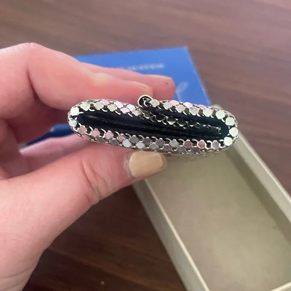 NIB Vintage Whiting & Davis Silver Metal Mesh Key Holder - Picture 11 of 12